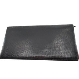 Dunhill Black Textured Leather Long Wallet